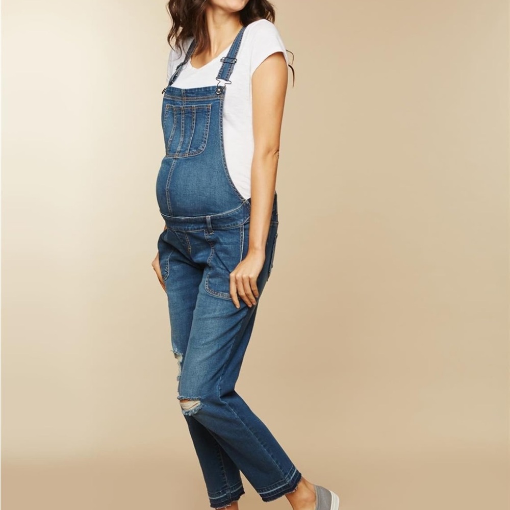 Denim Maternity Overalls